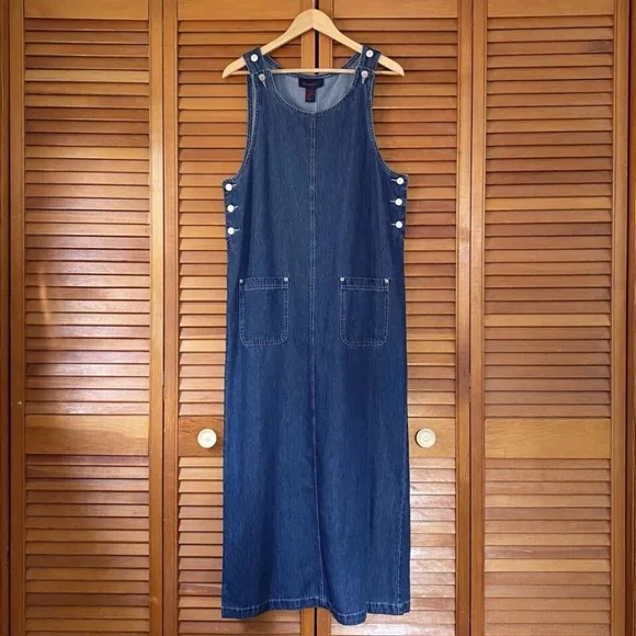 chinese dress ladies Women's Pieced Denim Jumper – Wash Lab – washlabshop